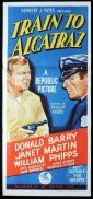 TRAIN TO ALCATRAZ Original Daybill Movie Poster Don 'Red' Barry Film Noir