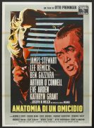 ANATOMY OF A MURDER '59 Otto Preminger JAMES STEWART Brini art ITALIAN poster