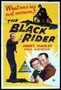 THE BLACK RIDER Original One sheet Movie Poster JIMMY HANLEY Motorcycle Biker