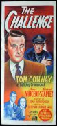 THE CHALLENGE Original Daybill Movie Poster Tom Conway Bulldog Drummond