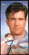 FOREVER YOUNG Daybill Movie Poster Mel Gibson Jamie Lee Curtis