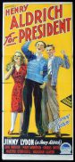 HENRY ALDRICH FOR PRESIDENT Original Daybill Movie Poster JIMMY LYDON Richardson Studio