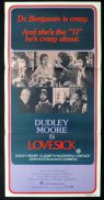 LOVESICK Australian Daybill Movie poster Dudley Moore Alec Guinness