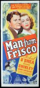 MAN FROM FRISCO Original Daybill Movie Poster Michael O'Shea