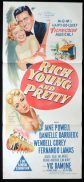 RICH YOUNG AND PRETTY Original Daybill Movie Poster Jane Powell