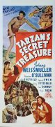 TARZAN'S SECRET TREASURE Original Daybill Movie Poster Johnny Weissmuller Marchant Graphics
