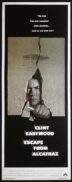 ESCAPE FROM ALCATRAZ Original ROLLED US Insert Movie poster Clint Eastwood