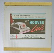 HOOVER VACUUM CLEANER 1950s Movie Glass Lantern Slide It Beats as it Sweeps
