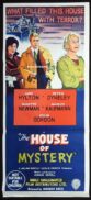 THE HOUSE OF MYSTERY Original Daybill Movie Poster Ghost Horror