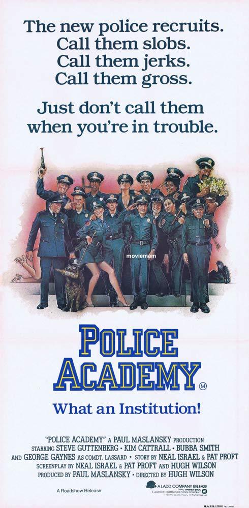 Police Academy Original Daybill Movie Poster Drew Struzan Artwork