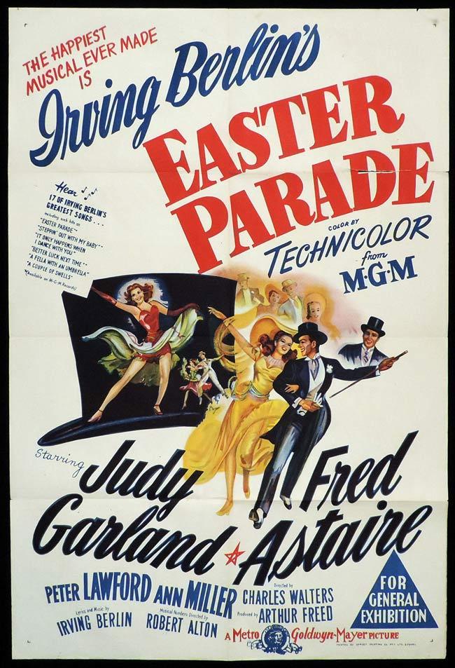 EASTER PARADE Original One sheet Movie Poster Judy Garland Fred Astaire