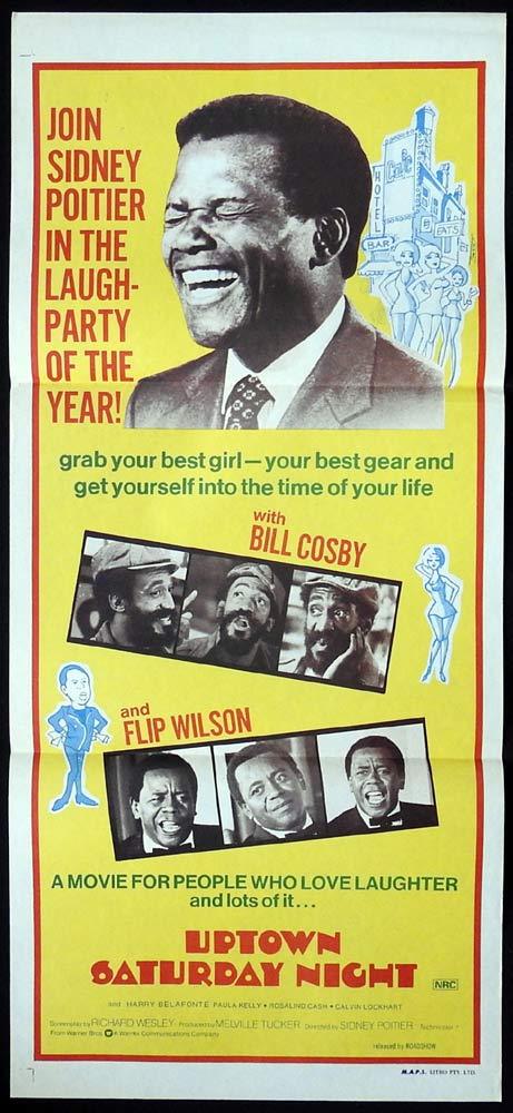 Uptown Saturday Night Original Daybill Movie Poster Sidney Poitier Bill Cosby Moviemem Original Movie Posters