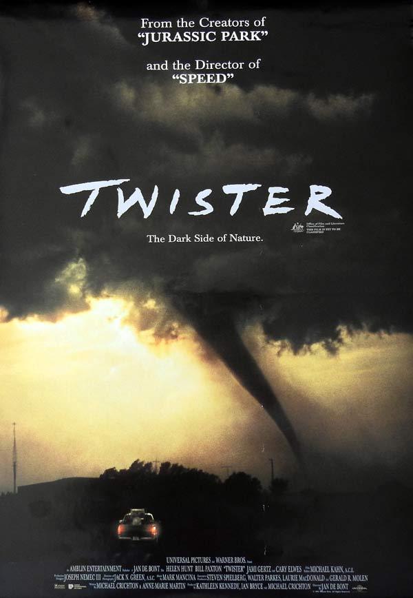TWISTER Original daybill Movie Poster HELEN HUNT Bill Paxton