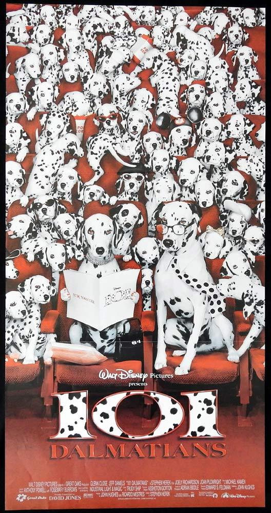 101 Dalmations Original Daybill Movie Poster Glenn Close Disney