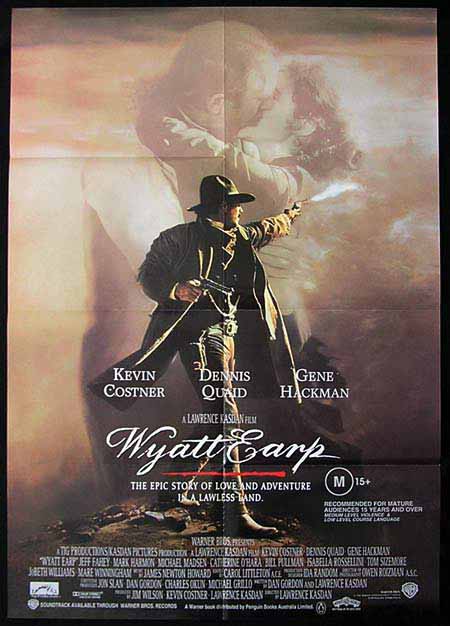 WYATT EARP Original One sheet Movie poster 1994 Kevin Costner