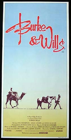 BURKE AND WILLS Original Daybill Movie poster Jack Thompson Nigel Havers