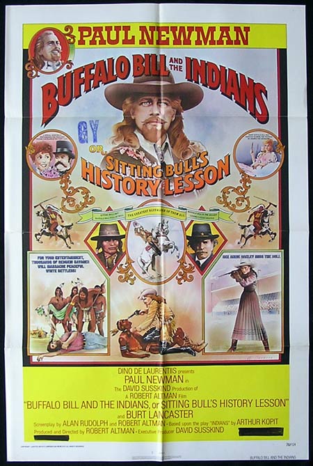 BUFFALO BILL & THE INDIANS One sheet Movie Poster Robert Altman Paul Newman