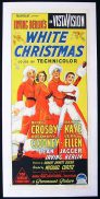WHITE CHRISTMAS Daybill Movie Poster 1954 Bing Crosby Richardson Studio