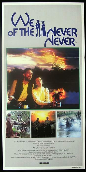 WE OF THE NEVER NEVER Daybill Movie Poster 1982 Punch McGregor