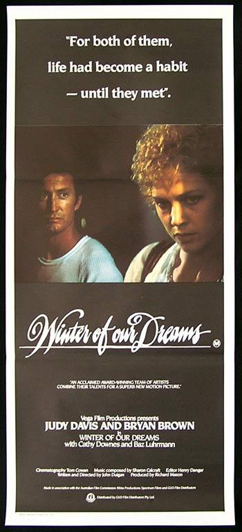 WINTER OF OUR DREAMS Original Daybill Movie poster Judy Davis