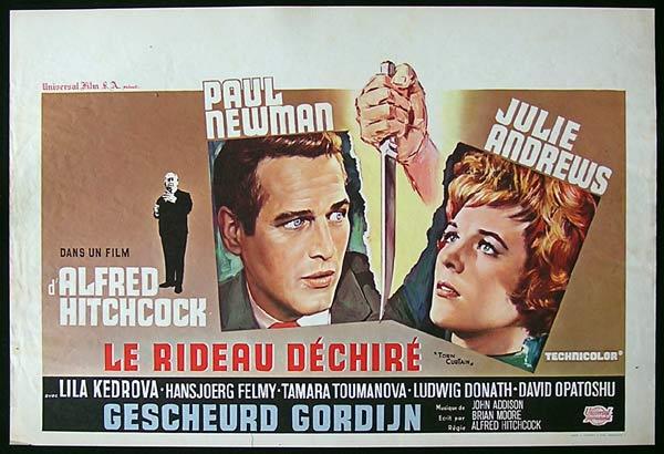 TORN CURTAIN ’66-Hitchcock-Julie Andrews-RARE BELGIAN poster
