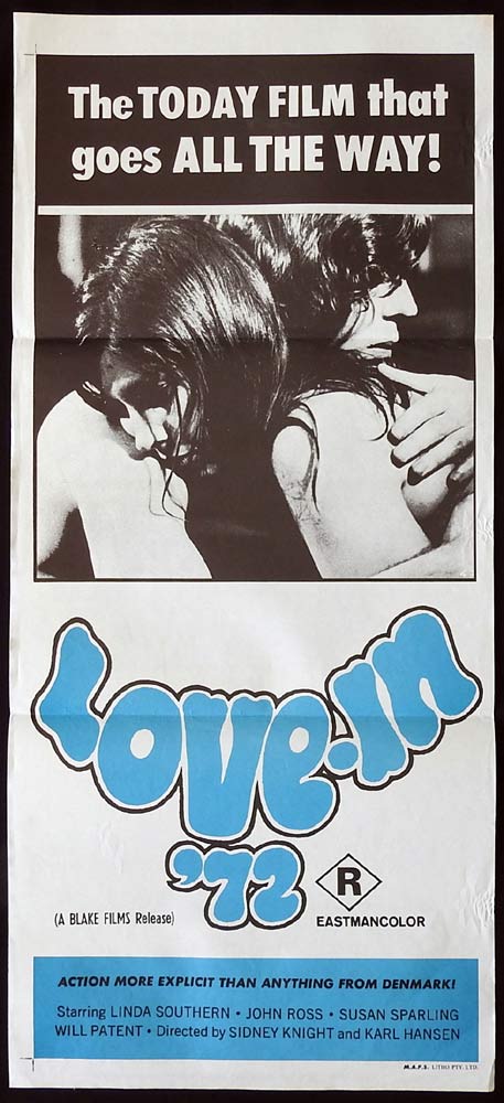 LOVEIN ’73 Original Daybill Movie Poster Sexploitation Linda Southern