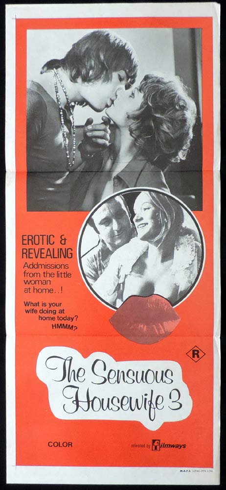 THE SENSUOUS HOUSEWIFE Original daybill Movie poster Sexploitation Angelica Johnson