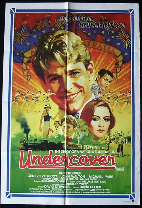 UNDERCOVER (1983) Picot Steam Engine Australian Cinema 1 SHEET poster
