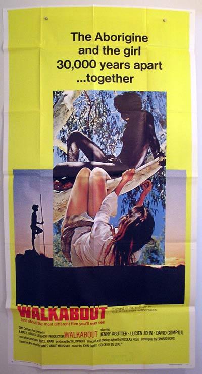 WALKABOUT Original US 3 SHEET Movie poster Nicolas Roeg