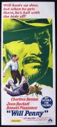 WILL PENNY '68 Charlton Heston daybill movie poster