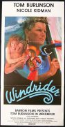 WINDRIDER '86 Nicole Kidman Tom Burlinson WINDSURFING Australian Daybill poster