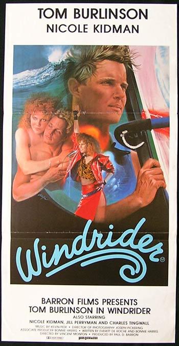 WINDRIDER ’86 Nicole Kidman Tom Burlinson WINDSURFING Australian Daybill poster