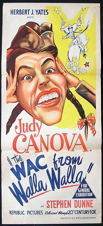 WAC FROM WALLA WALLA ’52 Judy Canova Movie poster