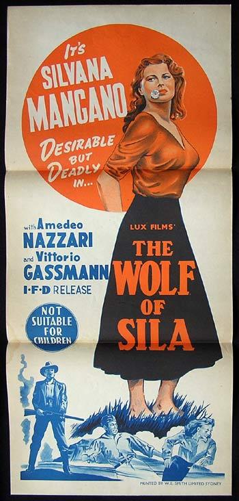 WOLF OF SILA, The ’49 Silvana Mangano Movie poster