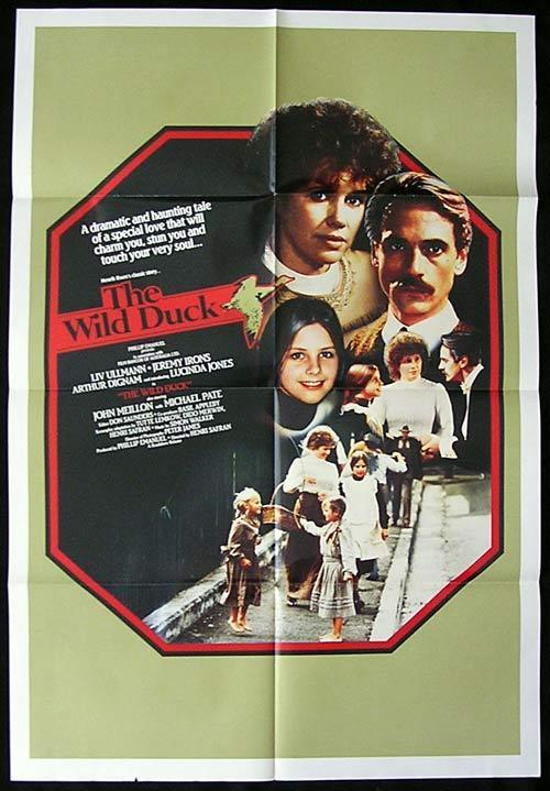 WILD DUCK, The 1983 Liv Ullmann ORIGINAL 1sh poster “B”