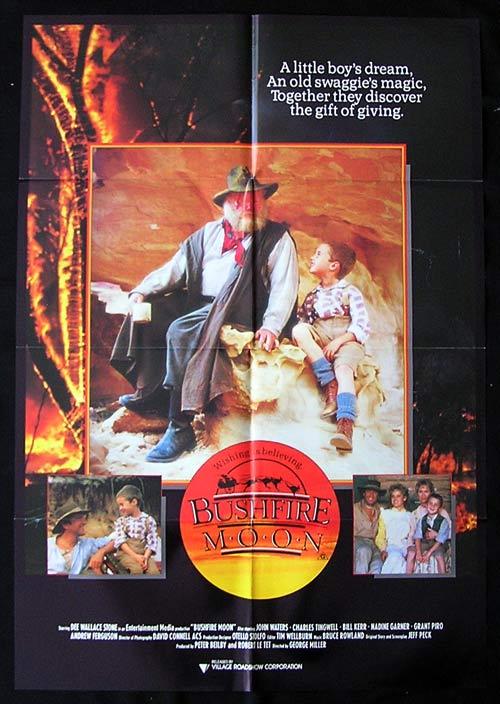 BUSHFIRE MOON Movie Poster 1987 Miracle Down Under George Miller Australian One sheet
