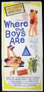 WHERE THE BOYS ARE Movie poster DOLORES HART Rare Daybill