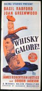 WHISKY GALORE Movie poster Basil Radford Joan Greenwood EALING Comedy