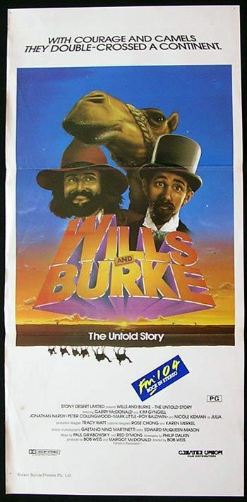 WILLS AND BURKE Movie Poster 1985 Garry McDonald daybill