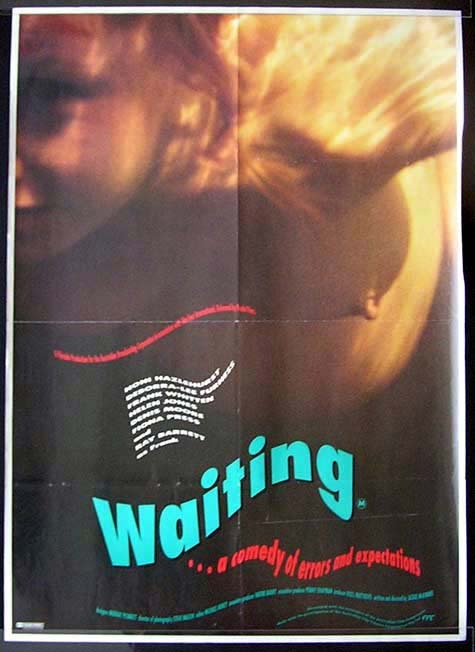 WAITING Noni Hazlehurst Ray Barrett Australian 1 sheet Movie poster