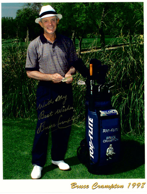 BRUCE CRAMPTON Autograph 8 x 10 Photo Golf