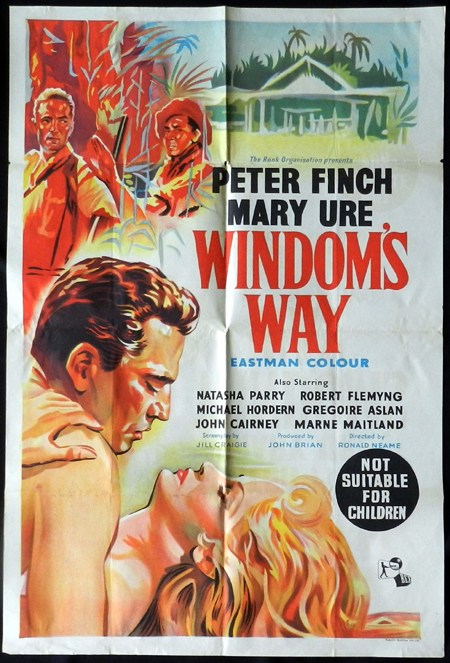 WINDOMS WAY 1957 Rare Peter Finch Australian One sheet Movie poster