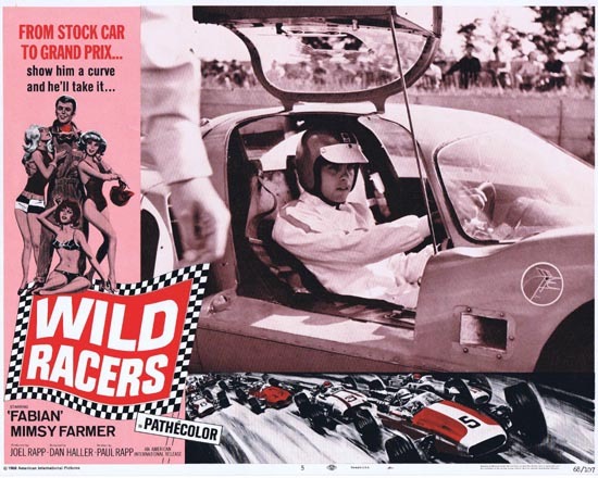 WILD RACERS Lobby card 5 1968 Fabian Grand Prix Motor Racing