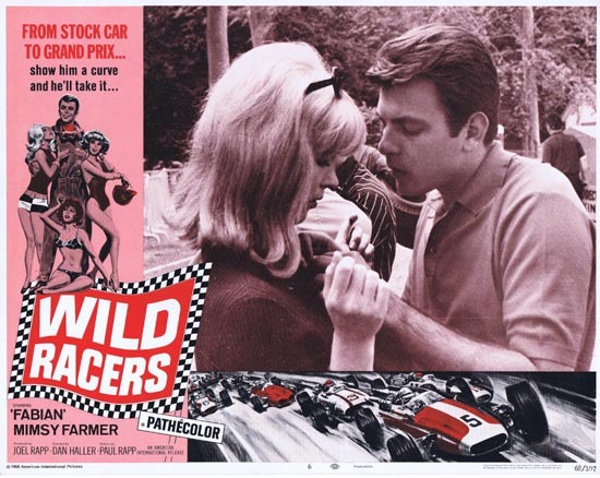WILD RACERS Lobby card 6 1968 Fabian Grand Prix Motor Racing