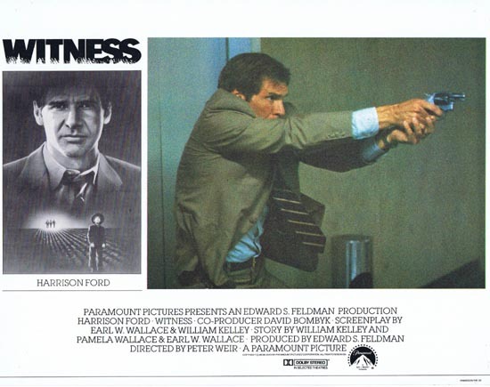 WITNESS Lobby Card 1 Harrison Ford