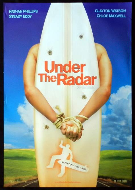 UNDER THE RADAR Movie poster 2004 Surfing Australian Cinema One sheet