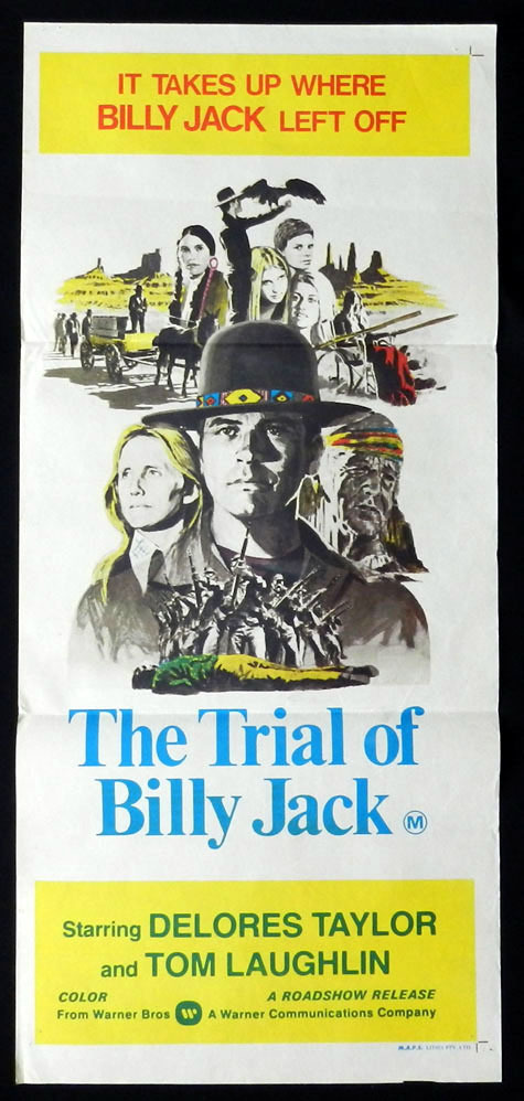 TRIAL OF BILLY JACK Tom Laughlin VINTAGE Daybill Movie poster