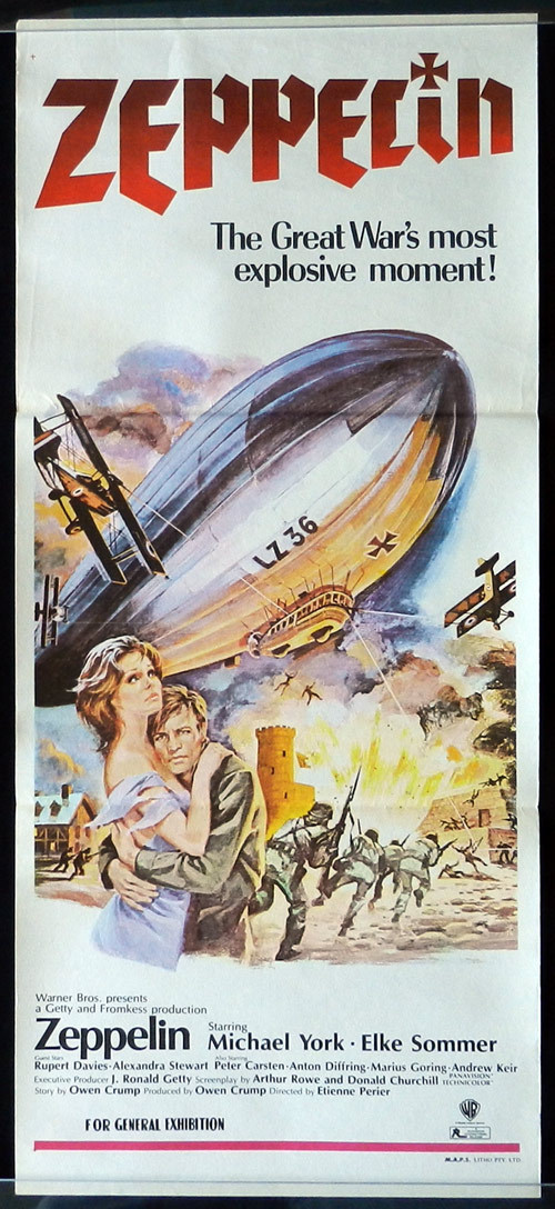 ZEPPELIN Daybill Movie poster Michael York Elke Sommer