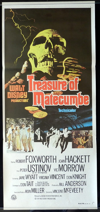 TREASURE OF MATECUMBE Original daybill Movie poster