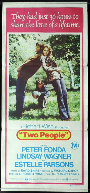 TWO PEOPLE Lindsay Wagner Robert Wise Daybill Movie poster